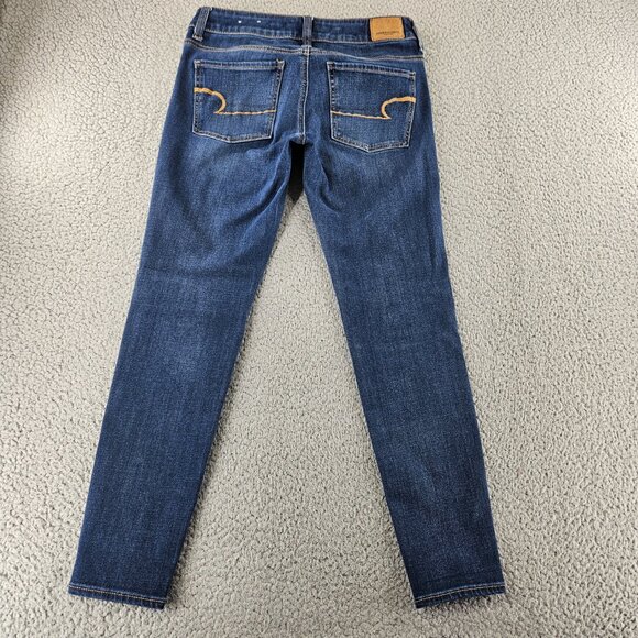 American Eagle Jeans Womens 4 Short‎ Jegging Super Stretch Skinny Denim Pants - Picture 14 of 16